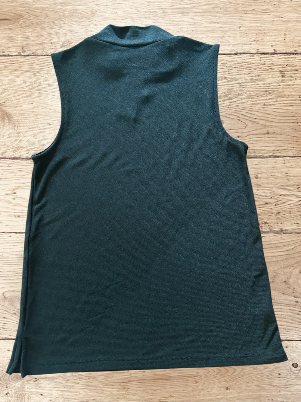 NWT Banana Republic Factory Luxespun Black Sleeveless Mock-Neck Petite XS - Picture 7 of 7